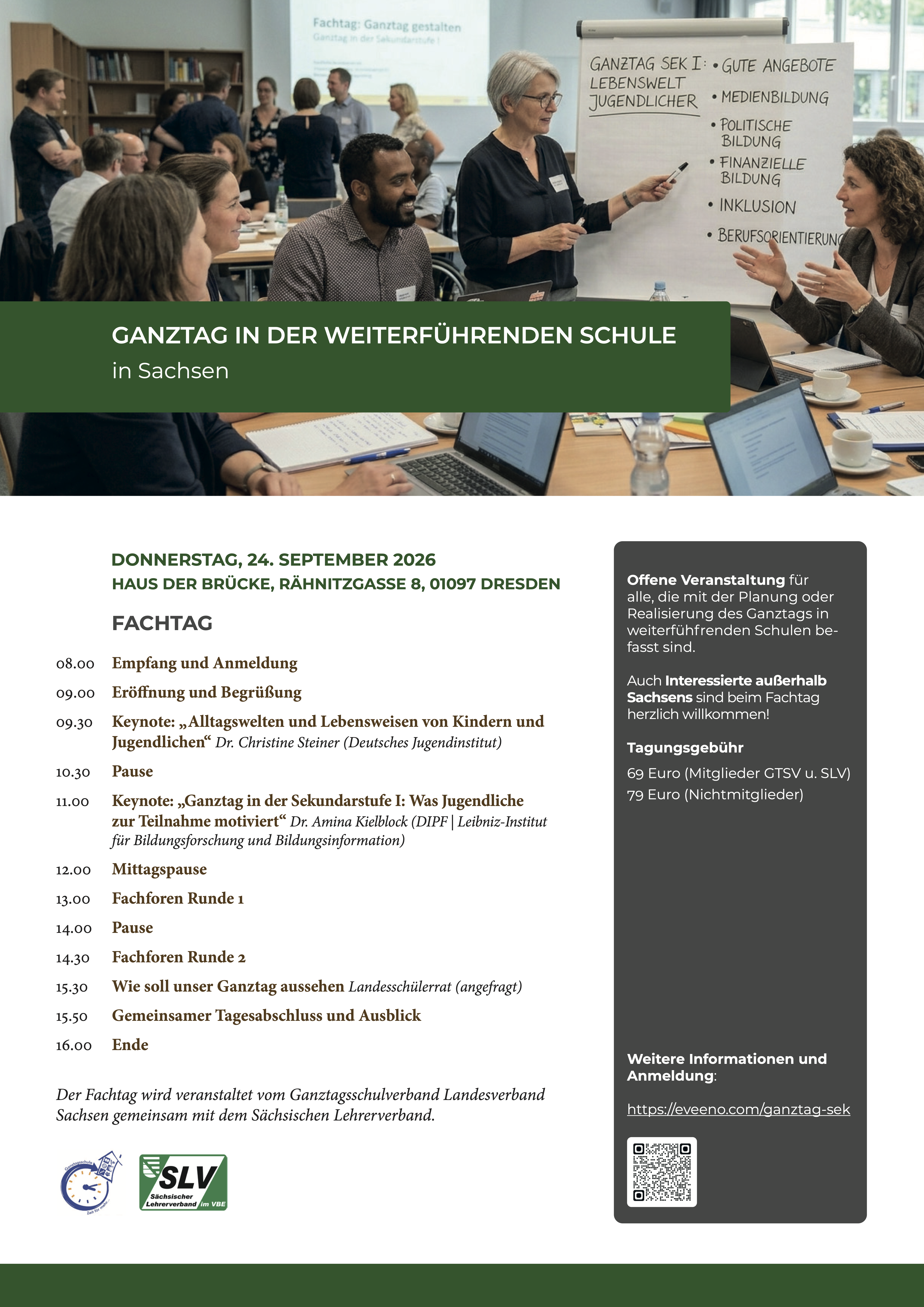 Fachtag 2026: Ganztag in der weiterführenden Schule in Sachsen